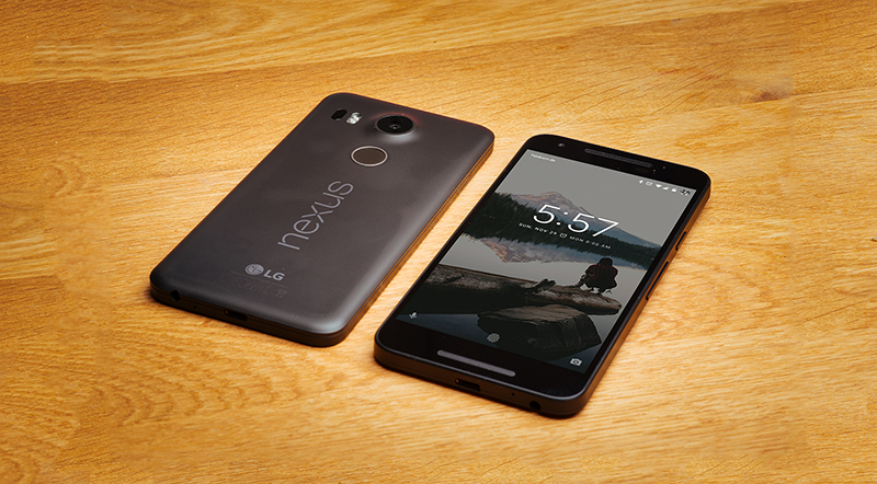 Nexus 5X Oben & Unten mit Screenshot